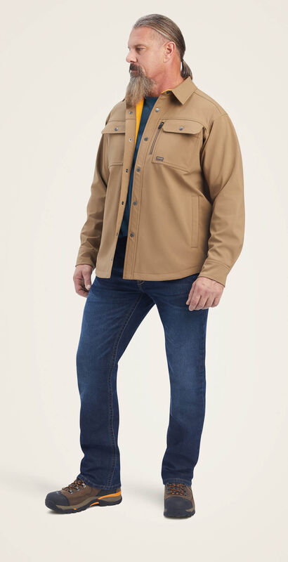 Rebar DuraStretch Utility Softshell Shirt Jacket Full